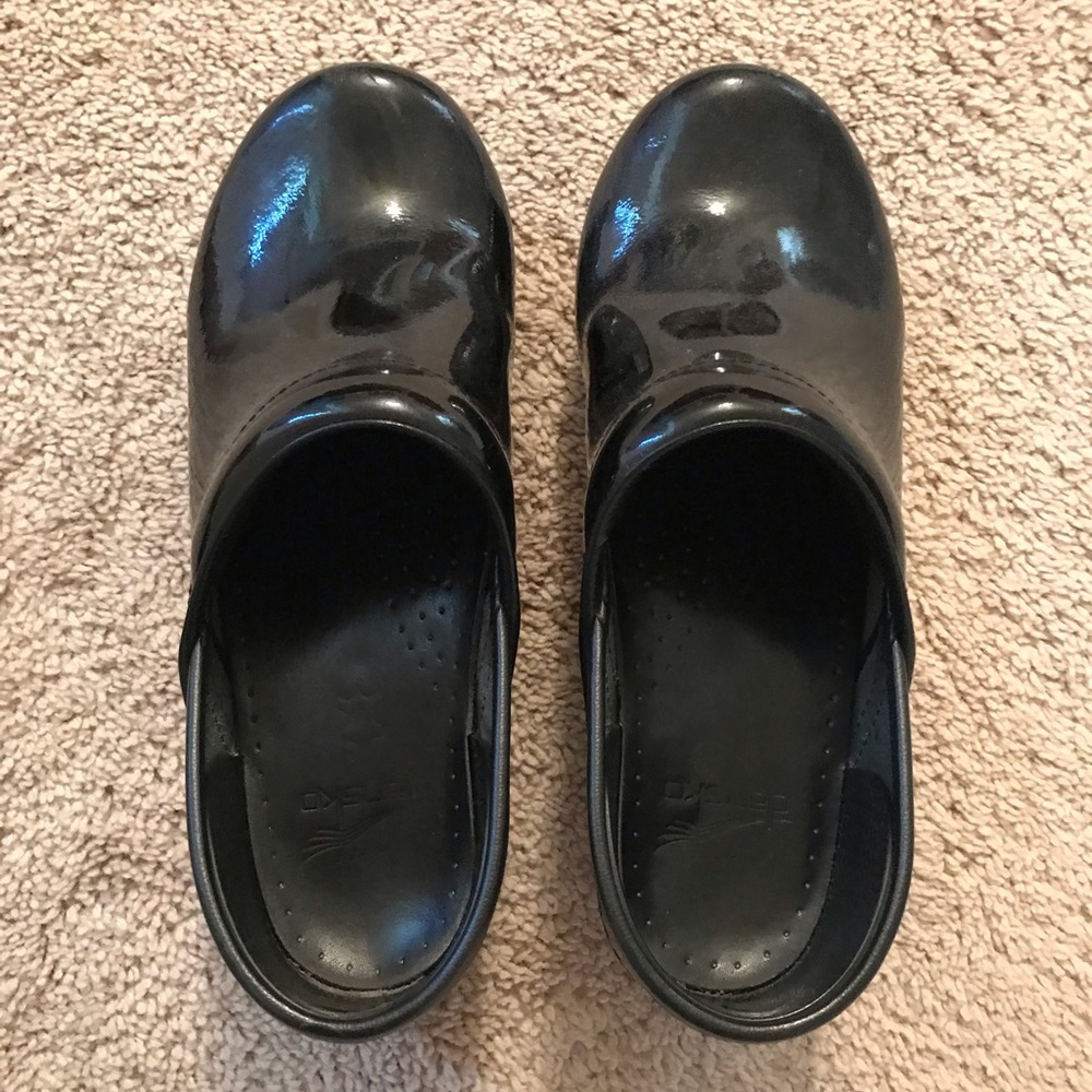 Dansko size 38 black clogs.
